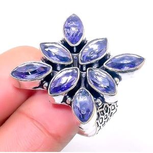 Lavender Quartz Cluster Ring